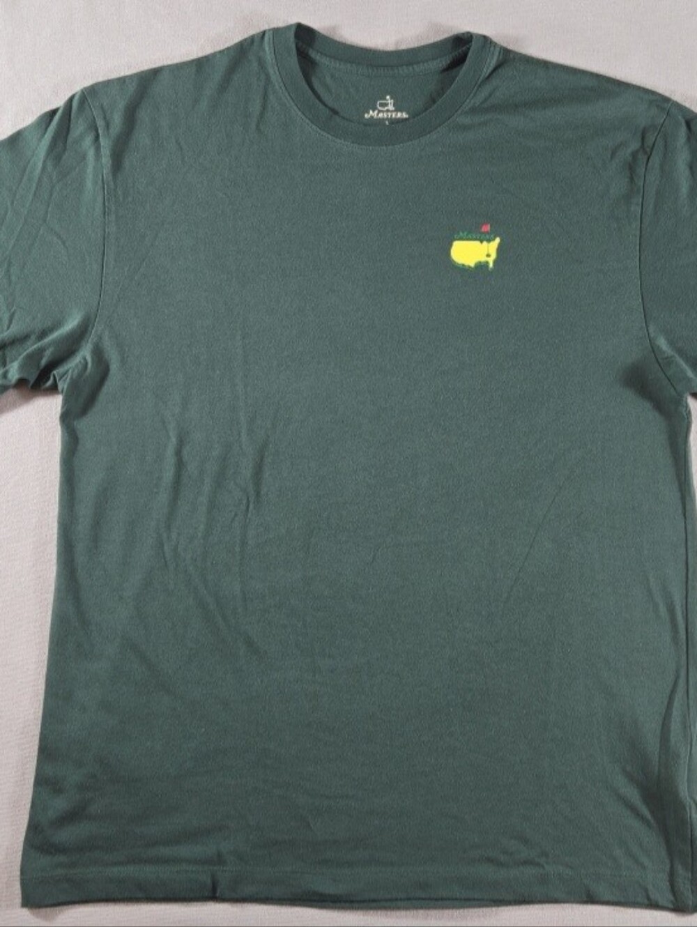 Masters Leaderboard 2023 Augusta National Golf Mens L Green T Shirt Long Sleeve